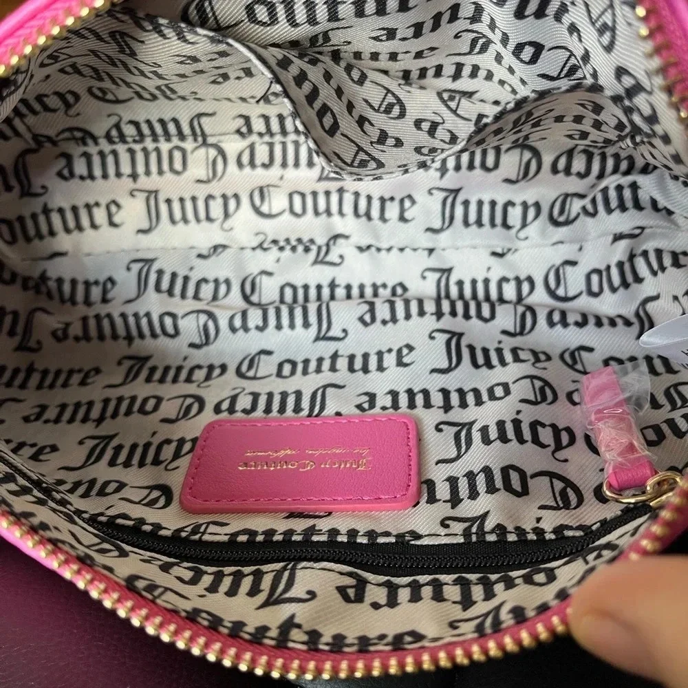 Juicy Couture Pink Shoulder Bag Y2K Mini Purse Monogram Logo NWT